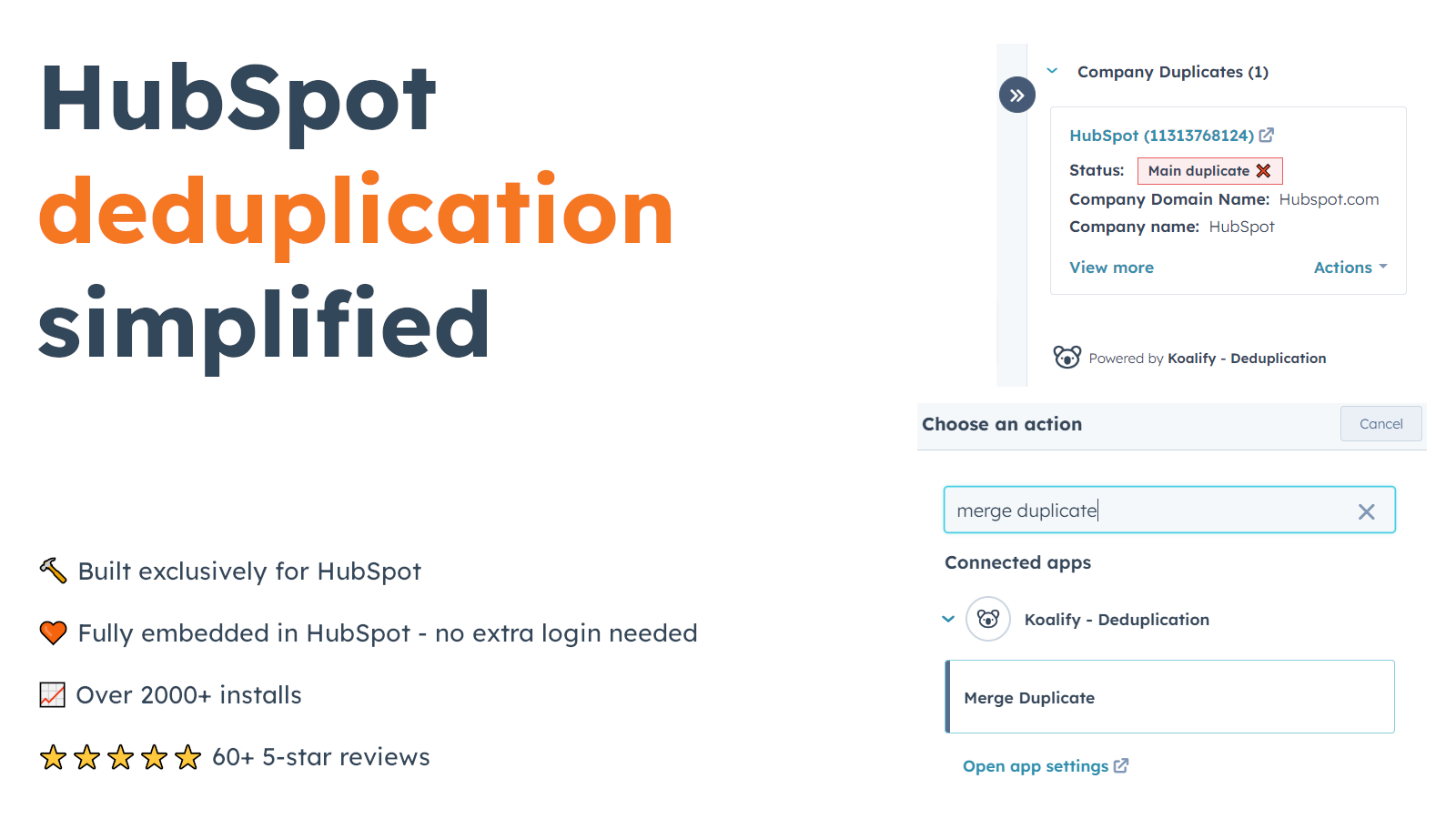 HubSpot deduplication simplified.